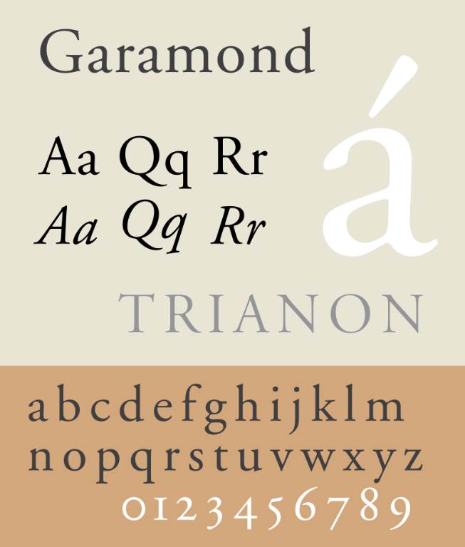 garamond typographie